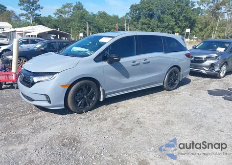 2024 Honda Odyssey Sport из США, поврежденный, VIN 5FNRL6H77RB065378